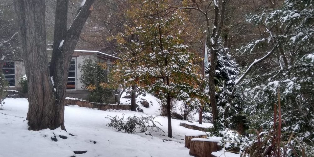 Invierno y nieve en el Campamento la Estancita