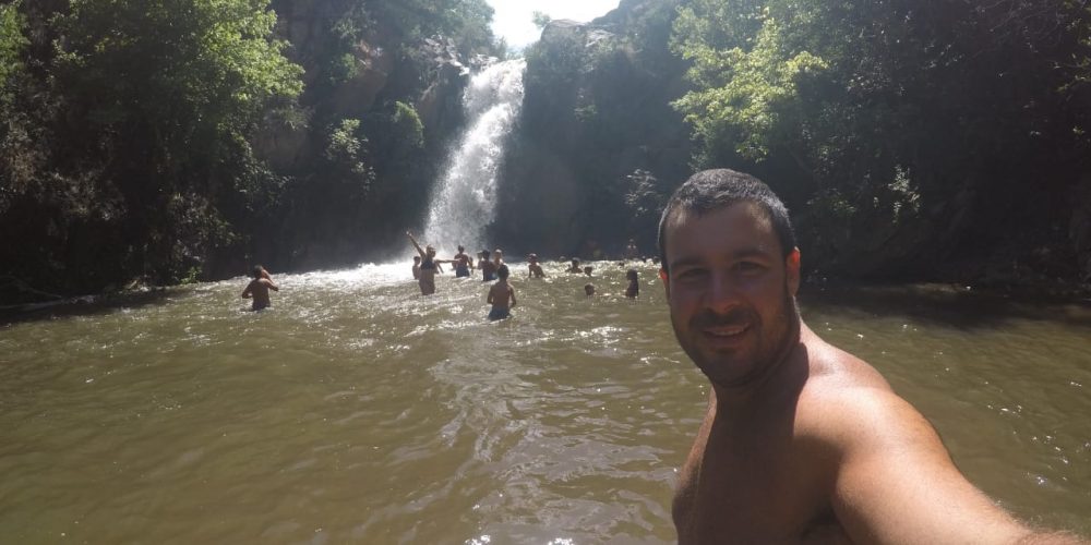 Cascada de La Estancita después de la lluvia